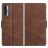 Mobigear Slim Magnet Housse TCL 20S Etui Porte-Monnaie - Marron