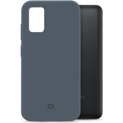 Mobilize Rubber Gelly Coque Samsung Galaxy A03s Coque arrière en TPU Souple - Matt Blue