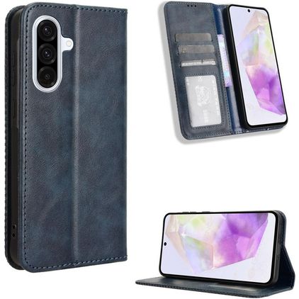 Mobigear Sensation Housse Samsung Galaxy A56 Etui Porte-Monnaie - Bleu