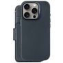 Decoded Detachable Wallet Housse iPhone 16 Pro MagSafe Etui avec Coque Détachable en Cuir Véritable Porte-Monnaie - Bleu Marin