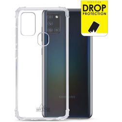 My Style Protective Flex Transparent Samsung Galaxy A21s TPU souple Coque arrière Antichoc - Transparent