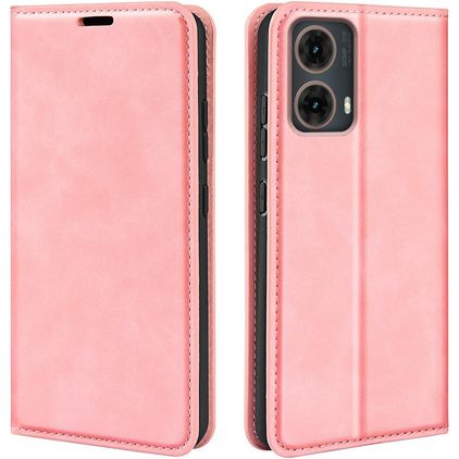 Mobigear Retro Slim Housse Motorola Moto G85 Etui Porte-Monnaie - Rose