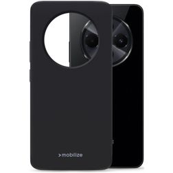 Mobilize Rubber Gelly Coque Xiaomi Redmi 14C Coque arrière en TPU Souple - Noir