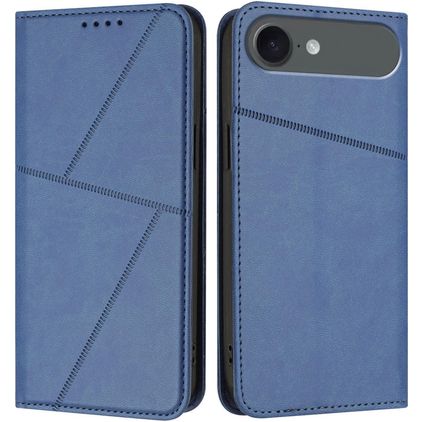 Mobigear Frosted Flip iPhone Air Étui Portefeuille - Bleu