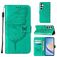 Mobigear Butterfly Housse Samsung Galaxy A35 Etui Porte-Monnaie - Vert