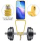 Mobigear Lanyard Card iPhone 17 Pro Coque avec cordon en Silicone et Porte-Cartes - Jaune
