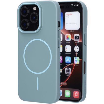 Mobiparts Slim Line Coque iPhone 16 Pro MagSafe Coque arrière Rigide - Sage Green