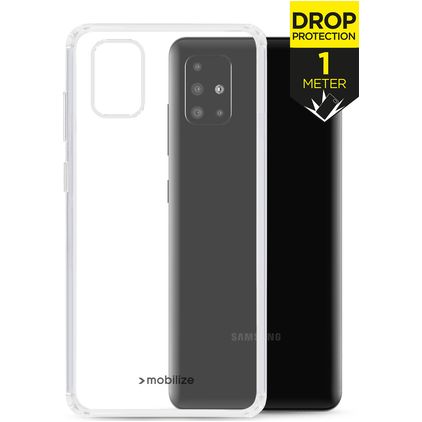 Mobilize Naked Protection Coque Transparente Samsung Galaxy A51 Coque arrière Rigide Anti-Chocs - Transparent