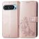 Mobigear Clover Housse Google Pixel 10 Pro Etui Porte-Monnaie - Rose doré