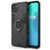 Mobigear Armor Ring Coque Realme C11 (2020) Coque arrière Rigide Anti-Chocs avec Anneau-Support - Noir
