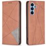 Mobigear Rhombus Slim Housse Samsung Galaxy A54 Etui - Marron