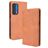 Mobigear Sensation Housse Motorola Edge (2021) Etui Porte-Monnaie - Cognac