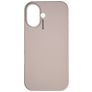 Nudient Base Coque iPhone 16 Coque arrière en Silicone - Stone Beige