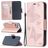 Mobigear Butterfly Housse iPhone 12 Etui Porte-Monnaie - Rose doré