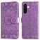 Mobigear Sunflower Housse Samsung Galaxy A37 Etui Porte-Monnaie - Violet