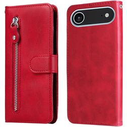 Mobigear Zipper Housse iPhone Air Etui Porte-Monnaie - Rouge