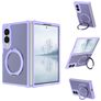 Mobigear 360 Rotating Ring Coque Samsung Galaxy Z Fold 8 Ultra MagSafe Coque arrière Rigide avec Anneau-Support - Violet