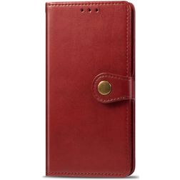 Mobigear Snap Button Housse Nokia 5.3 Etui Porte-Monnaie - Rouge