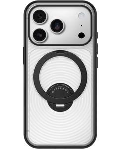 OtterBox Symmetry Stand iPhone 18 Pro MagSafe Plastique rigide Coque arrière avec béquille - Noir