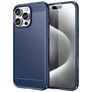 Mobigear Brushed Slim Coque iPhone 16 Pro Coque arrière en TPU Souple - Bleu