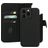 Mobiparts Housse iPhone 15 Pro Max MagSafe Etui avec Coque Détachable en Cuir Véritable Porte-Monnaie - Noir