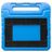 Xccess Kids Guard Coque iPad 8 (2020) Coque de tablette pour enfants avec Poignée Enfants en EVA - Bleu