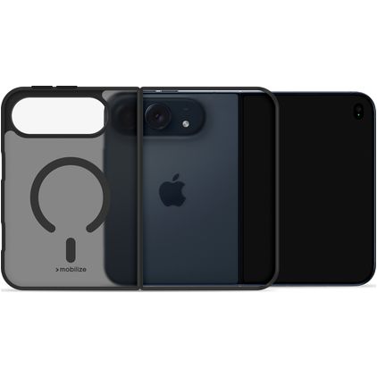 Mobilize Hybrid Pro Coque iPhone Duo MagSafe Coque arrière Rigide Anti-Chocs - Noir
