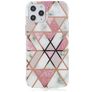 Mobigear Marble Coque iPhone 12 Pro Max Coque arrière en TPU Souple - Rose