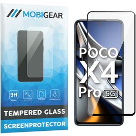 Mobigear Premium POCO X4 Pro 5G Verre trempé Protection d'écran - Compatible Coque - Noir