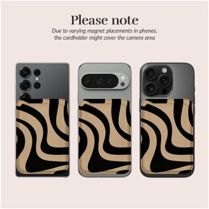 MIO - Porte Cartes en - 3 Cartes - Compatible MagSafe - Swirl