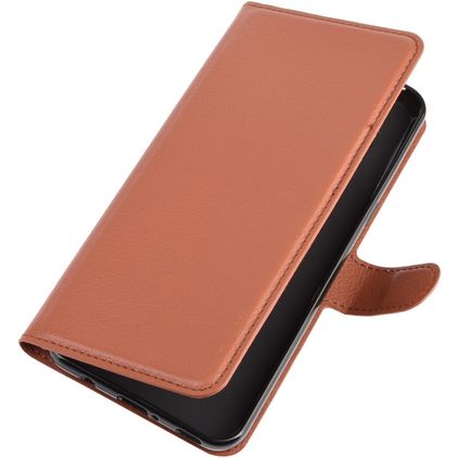 Mobigear Classic Housse LG V60 ThinQ Etui Porte-Monnaie - Cognac