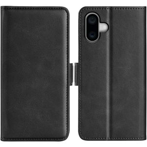 Mobigear Slim Magnet Housse iPhone 16 Etui Porte-Monnaie - Noir