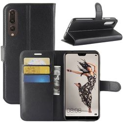 Mobigear Classic Housse Huawei P20 Pro Etui Porte-Monnaie - Noir