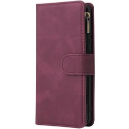 Mobigear Zipper Housse Huawei P40 Pro Etui Porte-Monnaie - Rouge