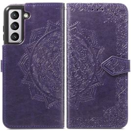 Mobigear Mandala Housse Samsung Galaxy S21 FE Etui Porte-Monnaie - Violet
