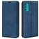 Mobigear Retro Slim Housse Motorola Moto G71 5G Etui Porte-Monnaie - Bleu