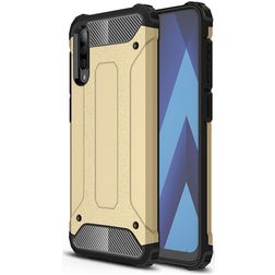 Mobigear Outdoor Coque Samsung Galaxy A50 Coque arrière Rigide Anti-Chocs - Or