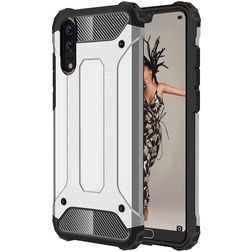 Mobigear Outdoor Huawei P20 Plastique rigide Coque arrière Antichoc - Argent