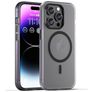 Mobigear Shockproof Coque iPhone 16 Pro Max MagSafe Coque arrière en TPU Souple - Noir