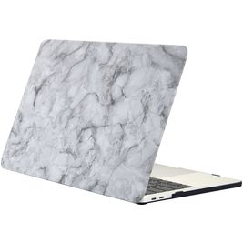 Mobigear Marble MacBook 12 Pouces (2015-2017) Coque - Blanc / Gris - Model A1534