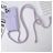 Mobigear Lanyard Card iPhone 15 Pro Coque avec cordon en Silicone et Porte-Cartes - Violet