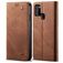 Mobigear Denim Slim Samsung Galaxy A21s Étui Portefeuille - Marron