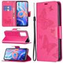 Mobigear Butterfly Housse Xiaomi Redmi Note 11T Etui Porte-Monnaie - Magenta