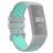 Mobigear Sport Plus Buckle Bracelet Silicone Fitbit Charge 3 Fermeture boucle ardillon - Gris / Turquoise