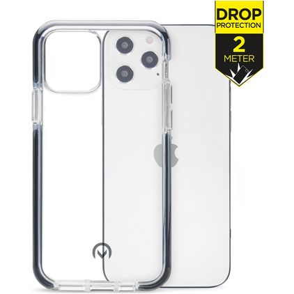 Mobilize Shatterproof iPhone 12 Pro Max Plastique rigide Coque arrière Antichoc - Transparent / Noir