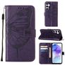 Mobigear Butterfly Housse Samsung Galaxy A55 Etui Porte-Monnaie - Violet
