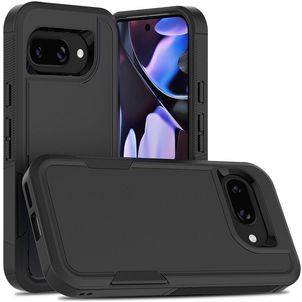 Mobigear Heavy Armor Coque Google Pixel 9a Coque arrière Rigide Anti-Chocs - Noir