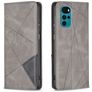 Mobigear Rhombus Slim Housse Motorola Moto G22 Etui - Gris