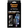 PanzerGlass FastFit iPhone 17 Pro Max Verre trempé Protection d'écran Confidentialité - Compatible Coque - Noir