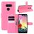 Mobigear Classic LG K50s Étui Portefeuille - Magenta